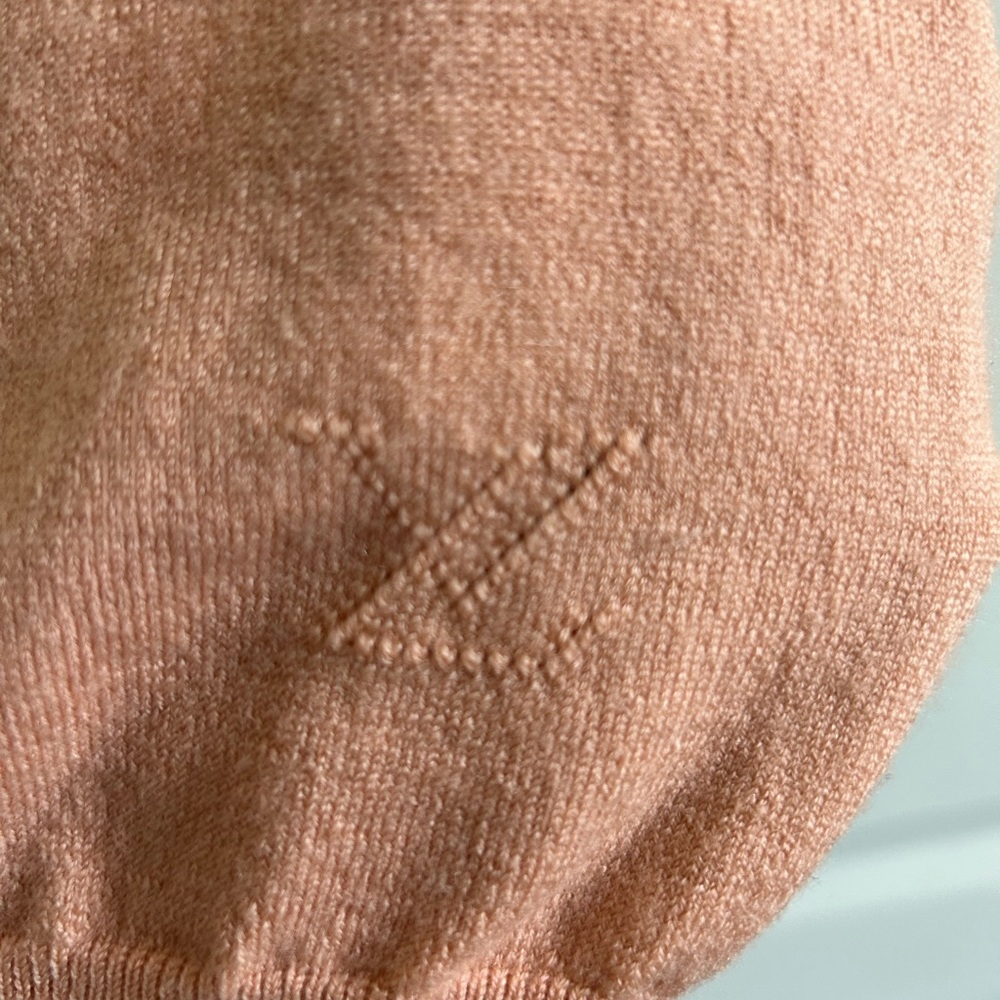 Louis Vuitton Soft Peach Short-Sleeve Crew Neck Sweater - Picture 9 of 11